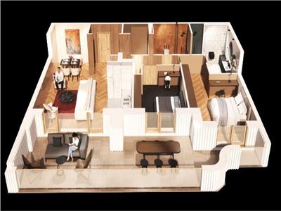 Vanzare apartament 3 camere, foarte spatios, 166mp, Lux, totul premium