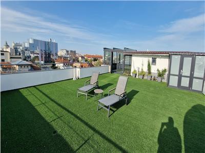 Inchiriere apartament 3 camere, Unirii, Terasa 174 mp, bloc 2018